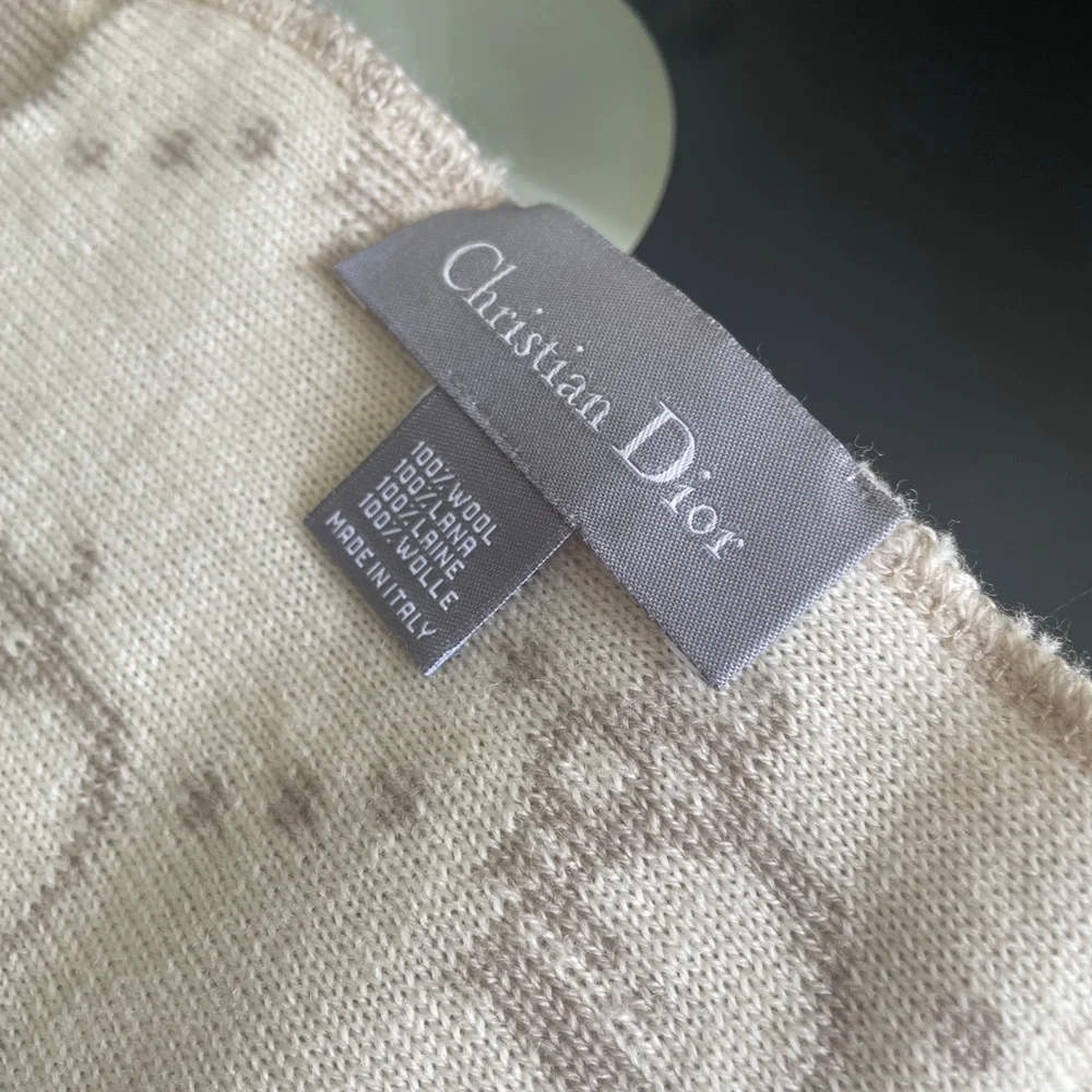 Christian Dior Reversible Wool Scarf